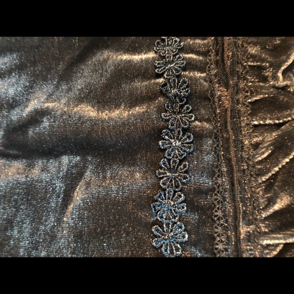 3/$30 Deal POL Midnight Blue Velvet Babydoll - Picture 5 of 7